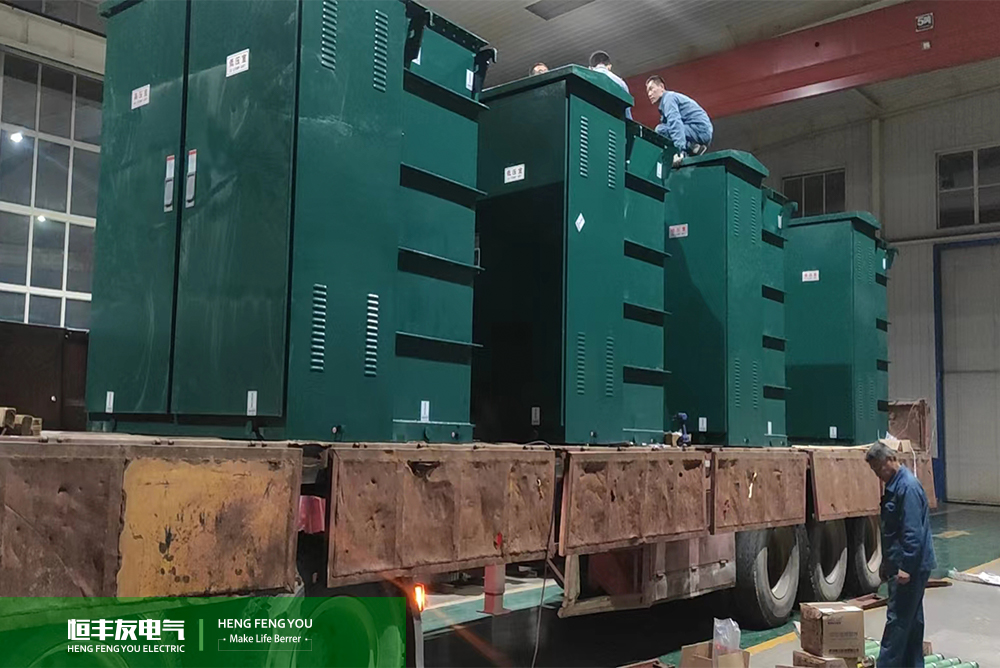 Hengfengyou trabaja horas extras para enviar y transportar PAD mountained Transformer